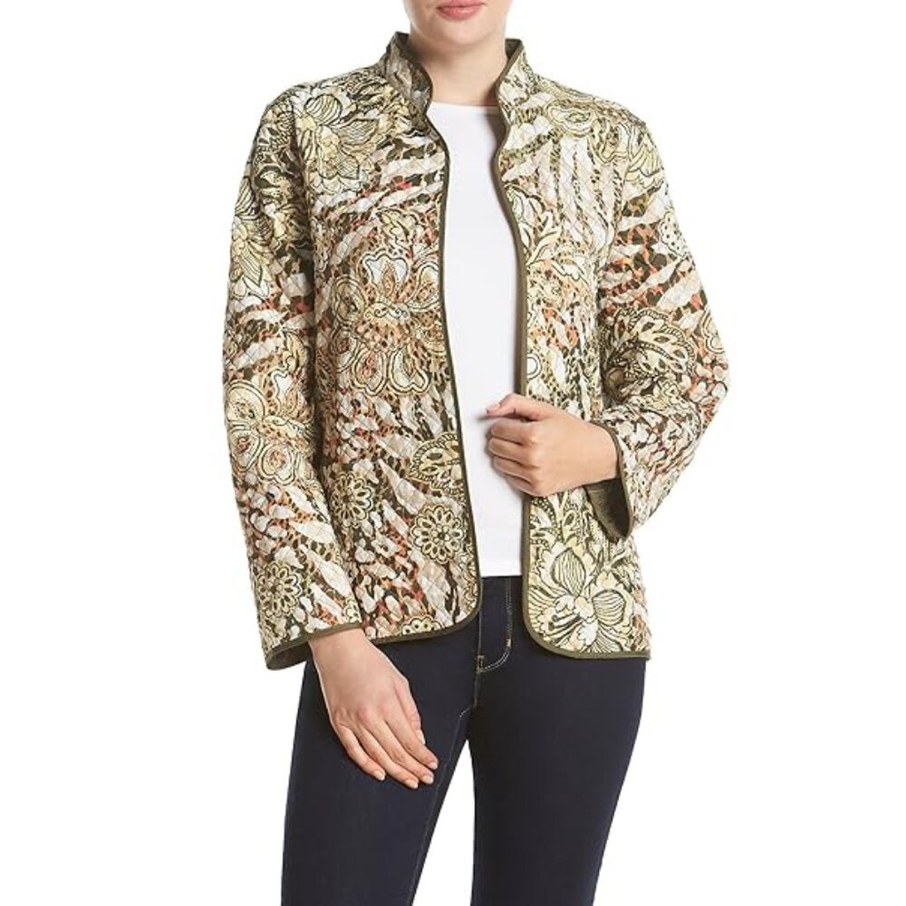 Alfred Dunner Women's Reversible Printed Jacket - Picture 2 of 9
